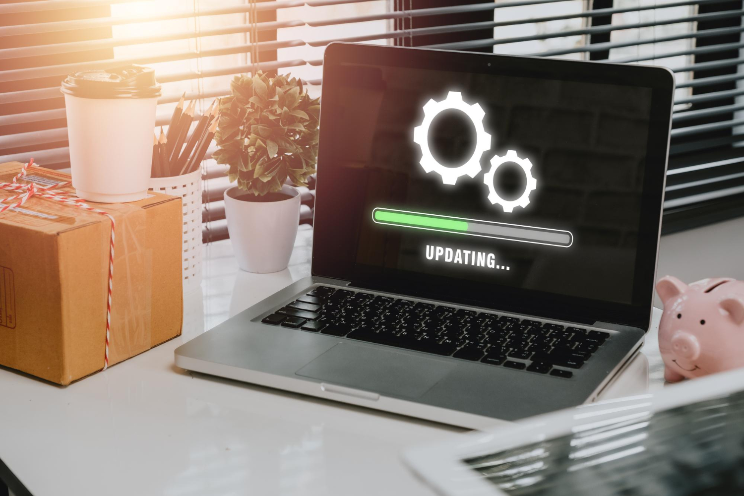 instalar actualizaciones en una computadora portátil