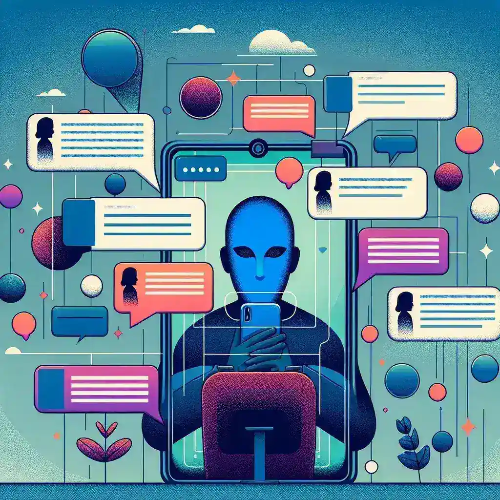 "Persona utilizando una aplicación para ver historias de Instagram de forma anónima en su teléfono móvil, ilustrando la guía completa de 2024 sobre cómo hacerlo."